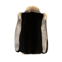 Mahogany Mink Jacket W/ Crystal Fox Inserts 27"