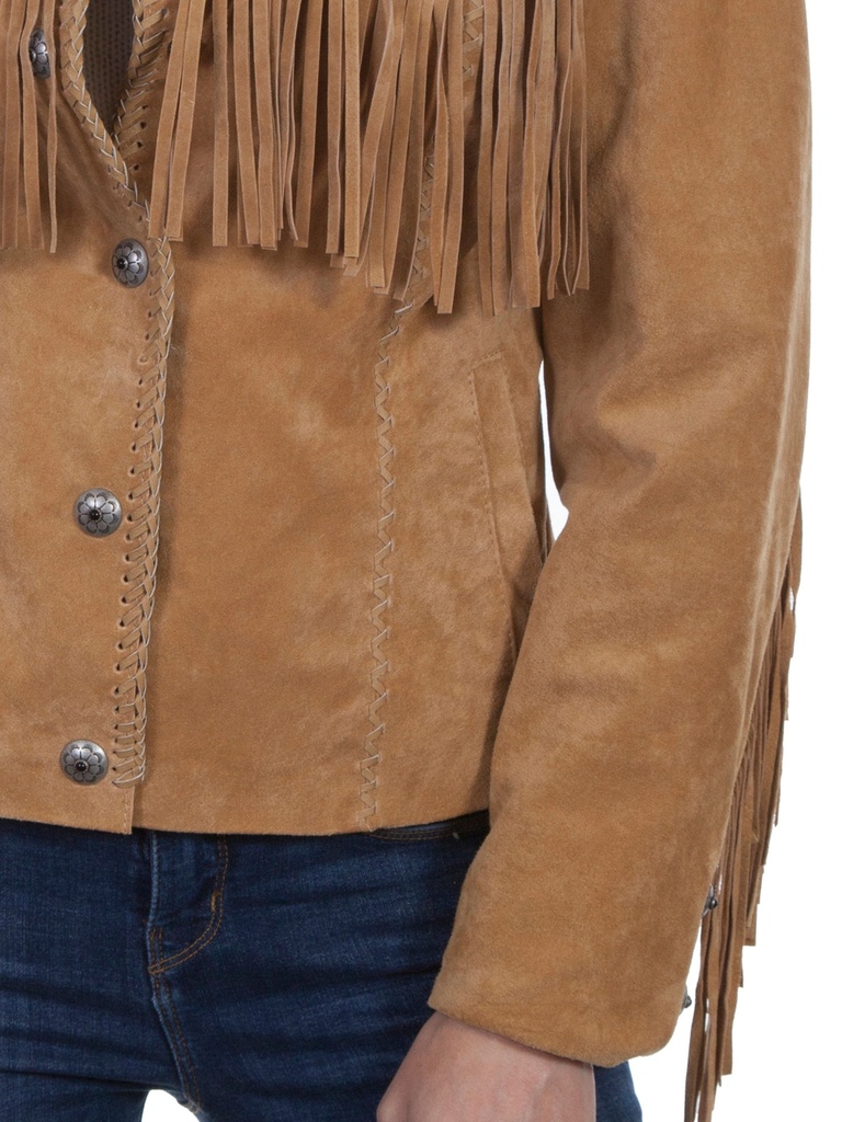 Suede Fringe Jacket