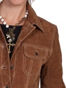 Suede Jean Jacket (Cafe Brown)