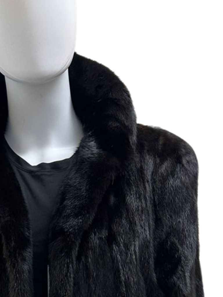 Full-Length Black Mink Coat