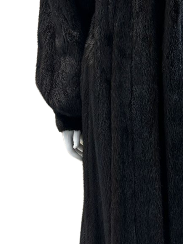 Full-Length Black Mink Coat