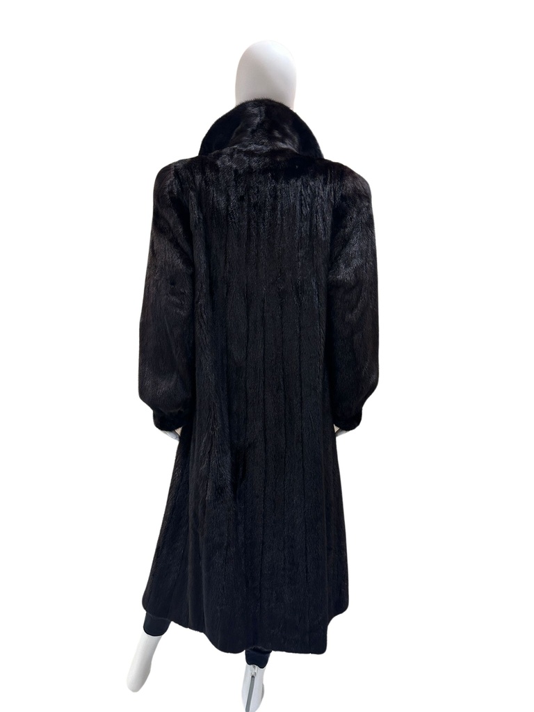 Full-Length Black Mink Coat