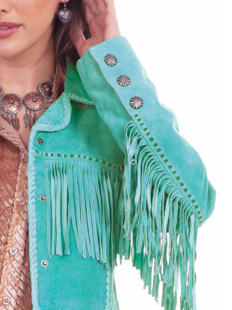 Suede Fringe Jacket