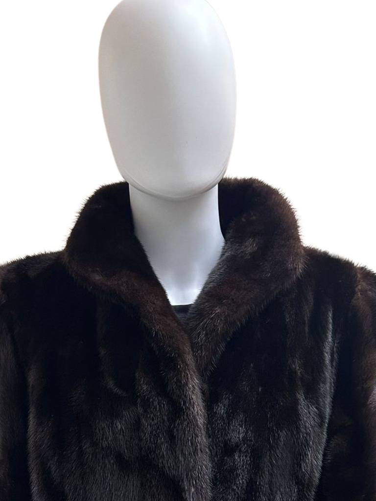 Dark Mahogany Mink Jacket