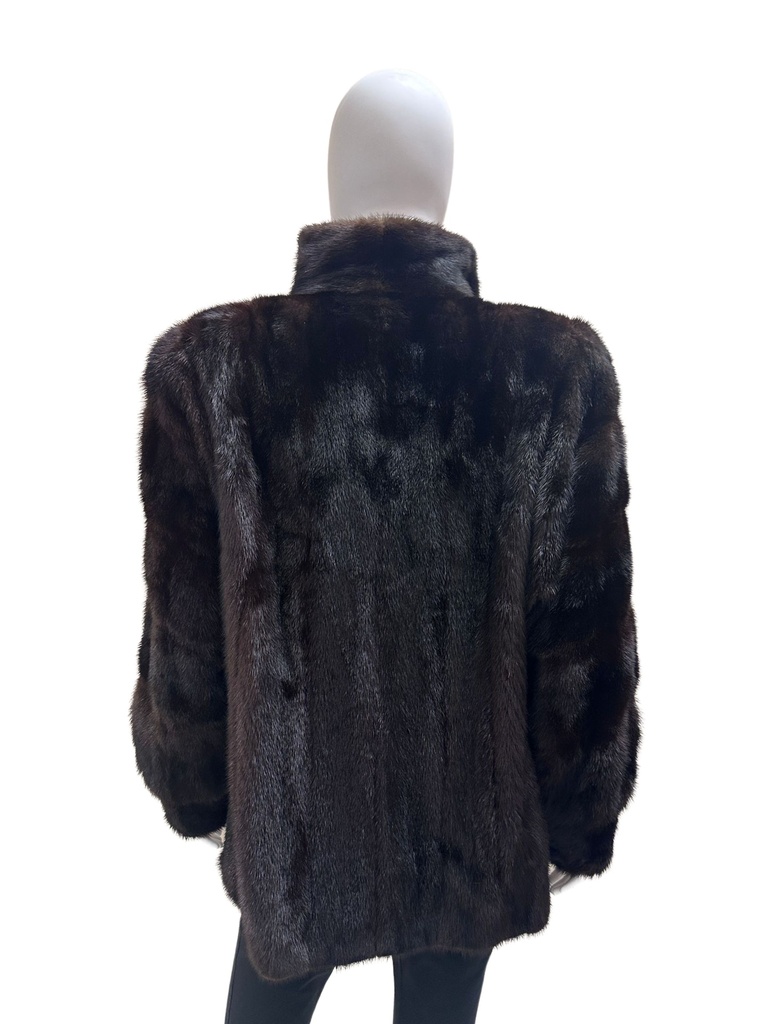 Dark Mahogany Mink Jacket