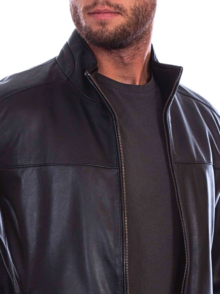 Men's Leather Jacket (Black)