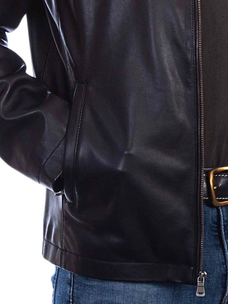 Men's Leather Jacket (Black)