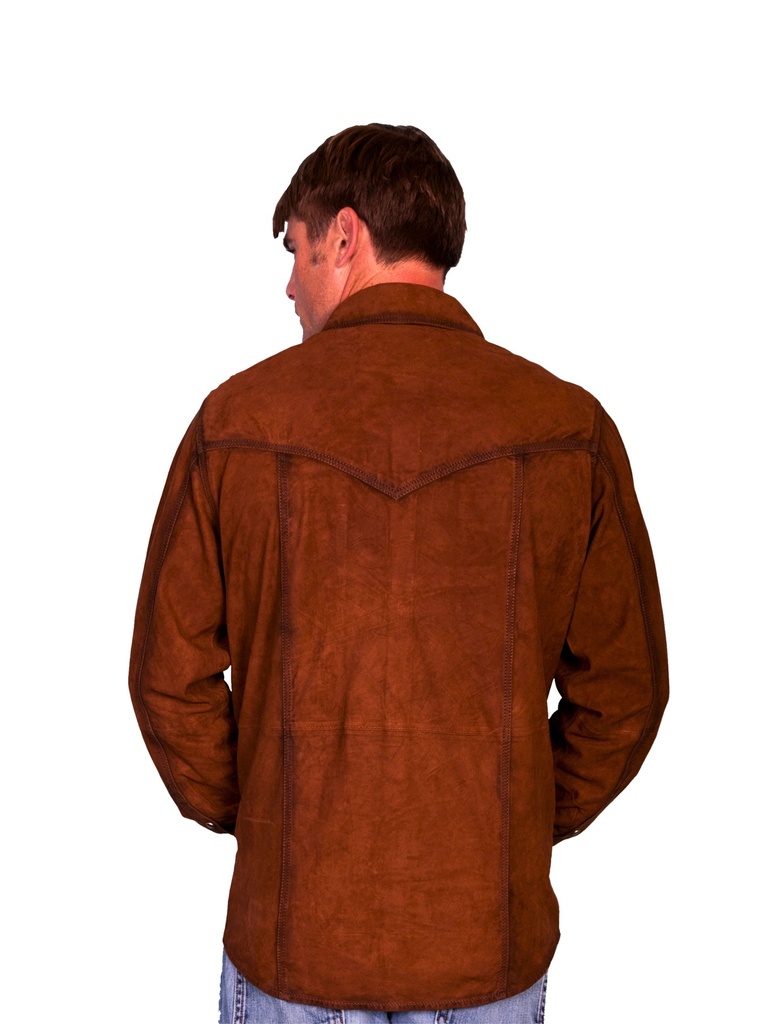 Western Suede Shirt (Brown)