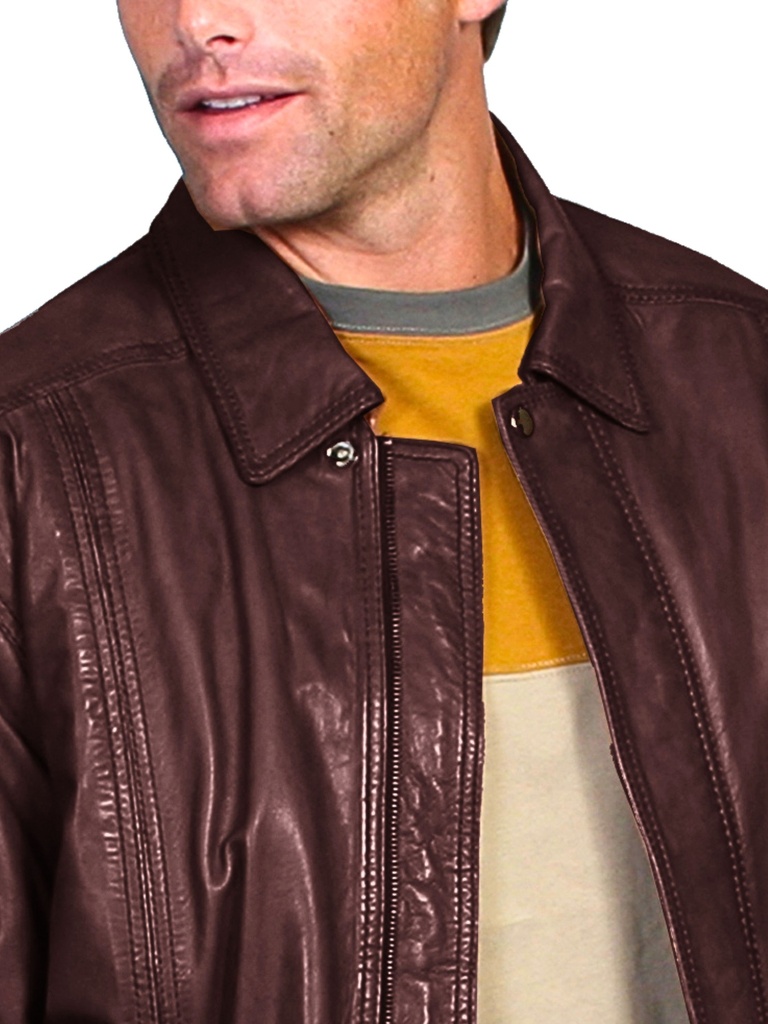 Premium Lambskin Jacket (Chocolate)