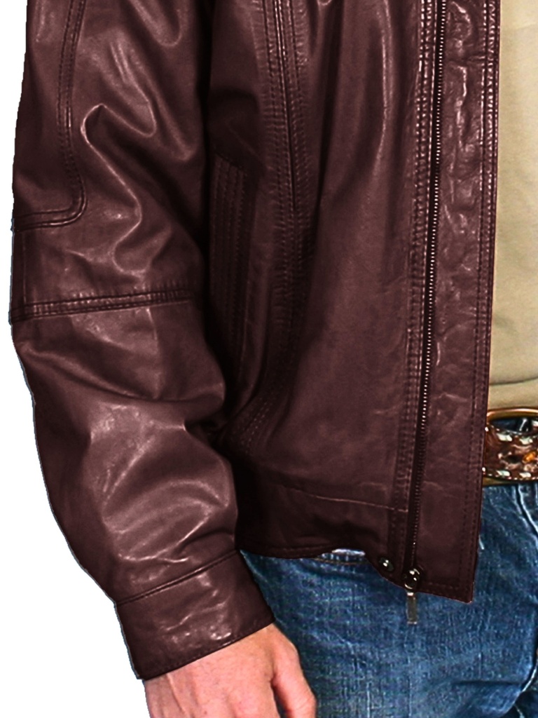 Premium Lambskin Jacket (Chocolate)