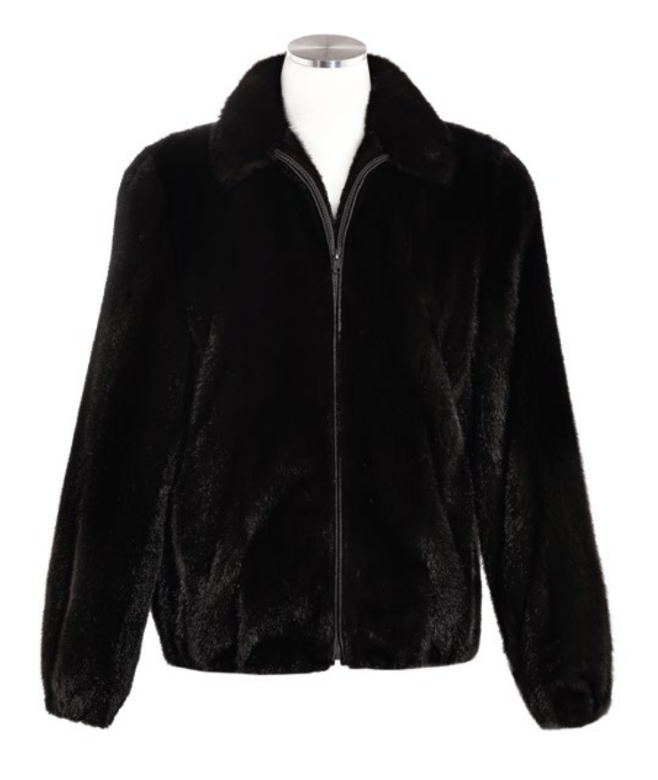 25” Mink Zip Up Jacket