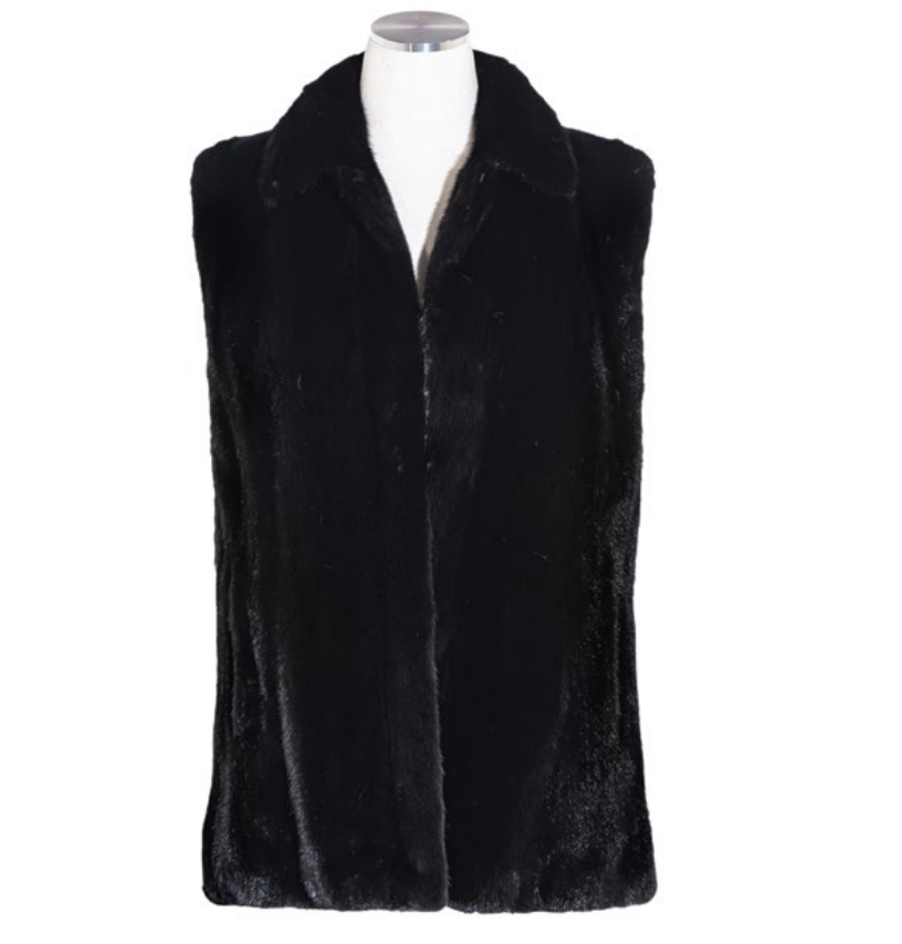 28” Mink Vest Reversible to Lamb Nappa