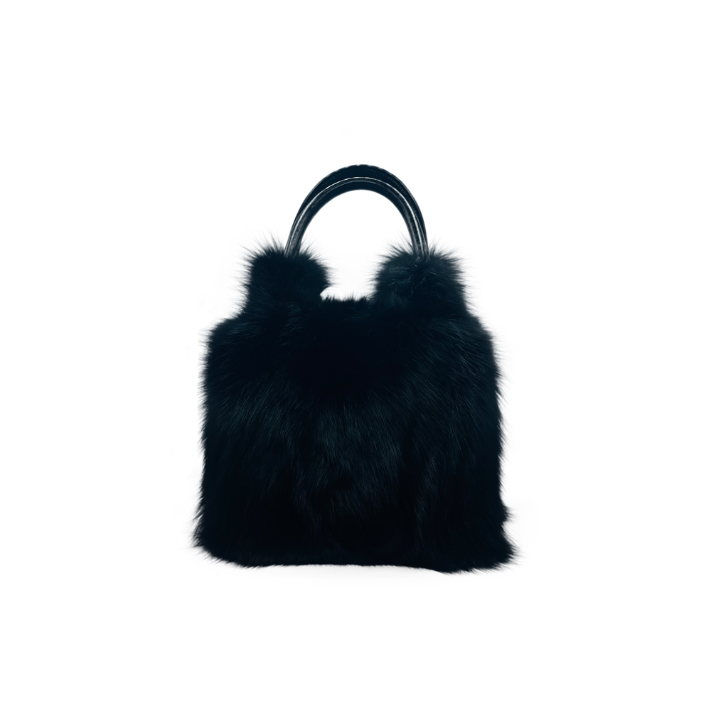 Small Fluffy Fox Fur Tote Bag