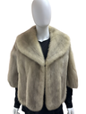 Blue Iris Mink Capelet 21"