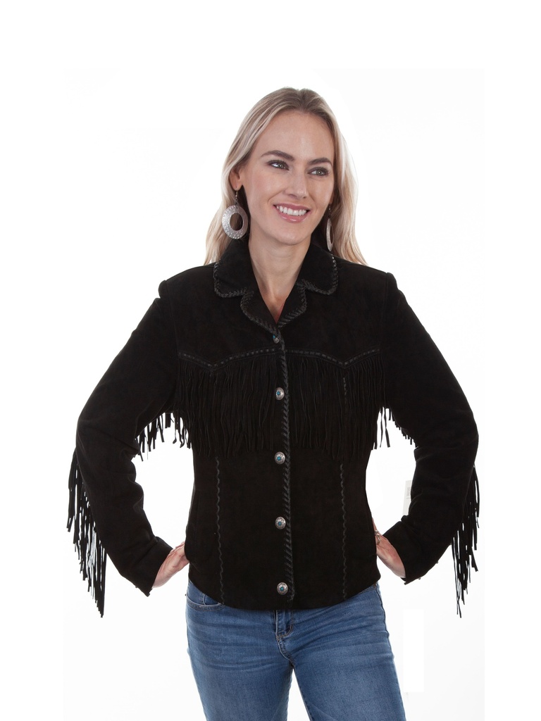 Suede Fringe Jacket