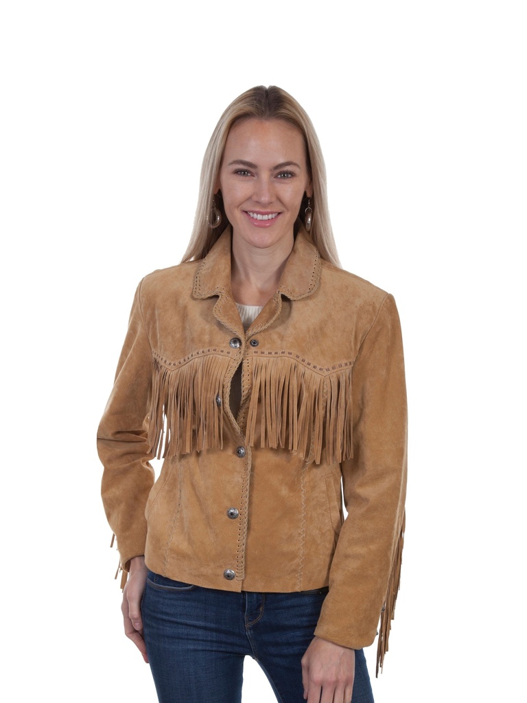 Suede Fringe Jacket