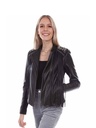 Fringe & Studded Leather Jacket (Black)