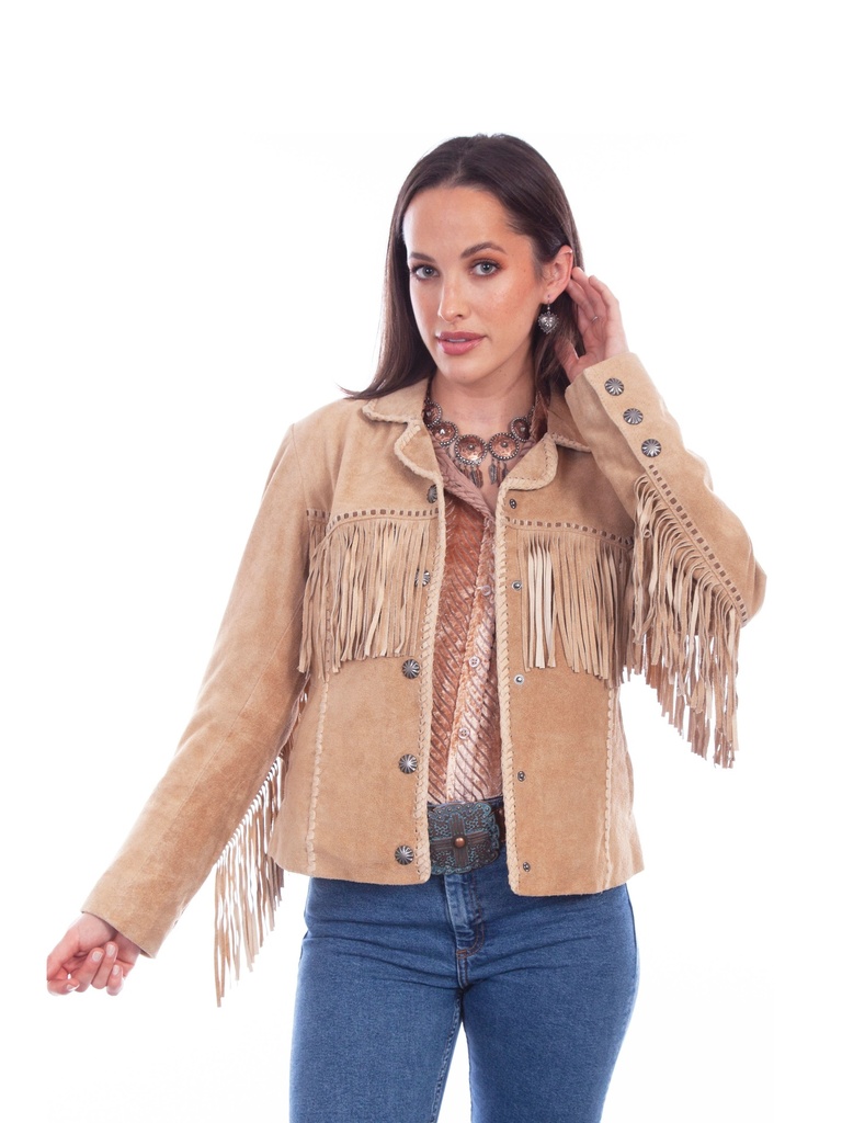 Cowgirl Suede Fringe Jacket (Old Rust)