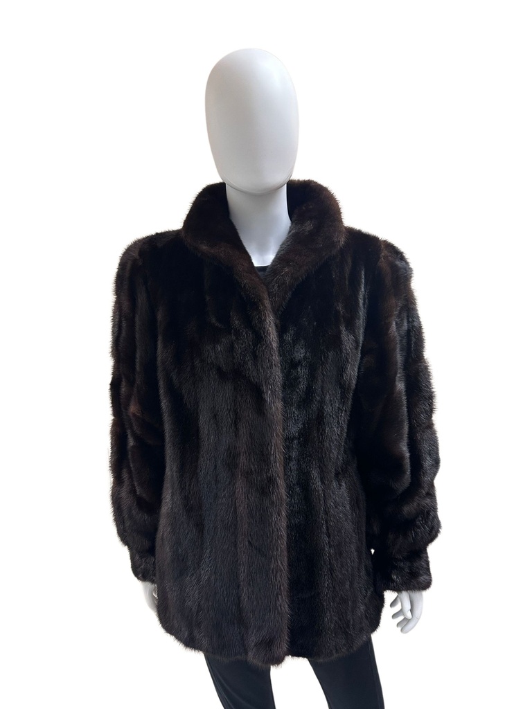 Dark Mahogany Mink Jacket