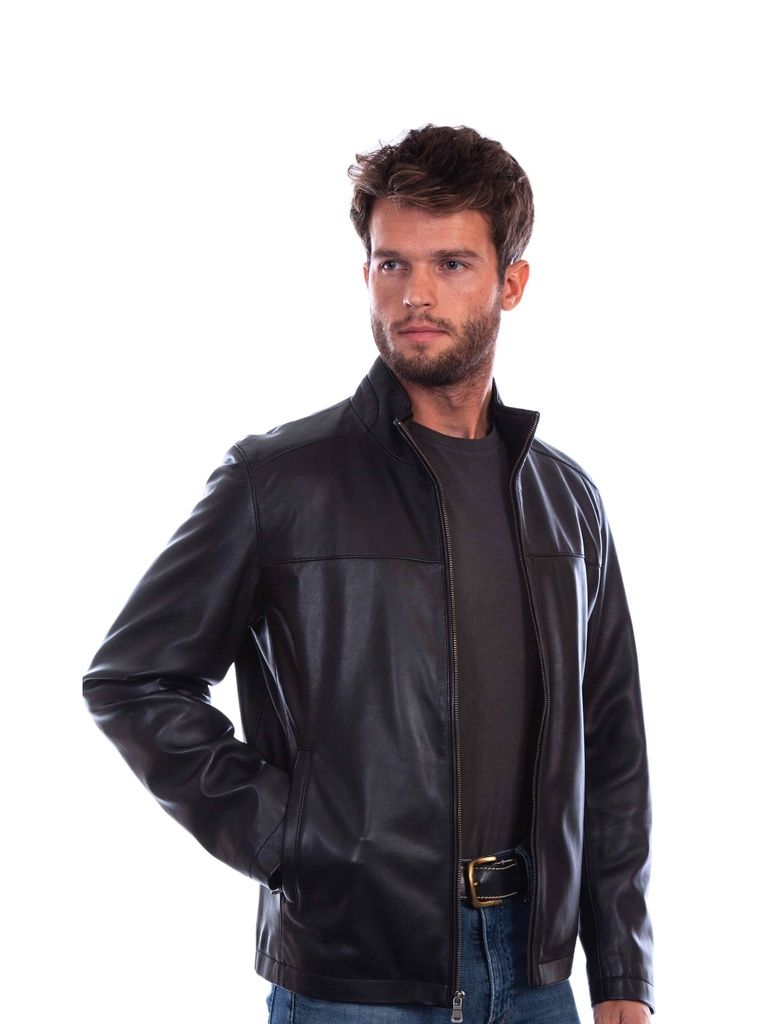 Men's Leather Jacket (Black)