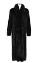 52” Female Mink Coat Fox Tuxedo