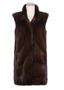 32” Mink Diagonal Vest