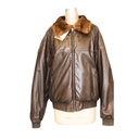 Mink Bomber Reversible to Leather 28"