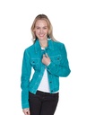 Suede Jean Jacket (Turquoise)