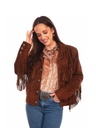 Cowgirl Suede Fringe Jacket (Cafe Brown)