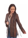 Vintage Long Length Coat (Brown)