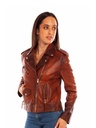 Ladies Mc Jacket (Vintage Brown)